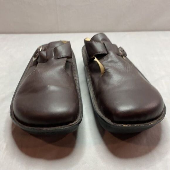 ALEGRIA Alg-602 chocolate brown clogs size 42 - Picture 2 of 10